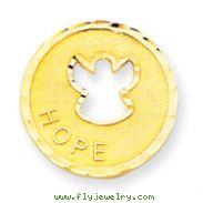 14K Gold  Angel Hope Pendant