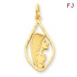 14K Gold  Blessed Mary Charm