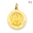 14K Gold  Caridad Del Cobre Medal Pendant