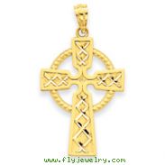 14K Gold  Celtic Cross Pendant