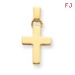 14K Gold  Hollow Cross Pendant