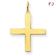 14K Gold  Laser Designed Cross Pendant