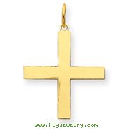 14K Gold  Laser Designed Cross Pendant