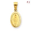 14K Gold  Miraculous Medal Charm