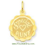 14K Gold  Special Aunt Charm