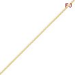 14K Gold 0.75mm Diamond Cut Cable Chain