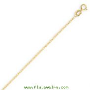 14K Gold 0.95mm Carded Chain