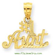 14K Gold #1 Aunt Pendant