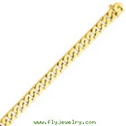 14K Gold 10mm Hand Polished Fancy Link Bracelet