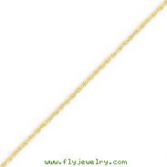 14K Gold 1.10mm Baby Rope Chain