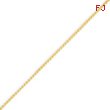 14K Gold 1.1mm Solid Polished Spiga Chain