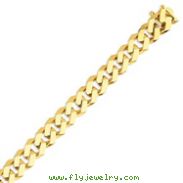 14K Gold 12mm Hand Polished Fancy Link Bracelet