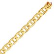 14K Gold 13mm Hand-polished Anchor Link Bracelet