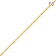14K Gold 1.3mm Solid Diamond Cut Cable Chain