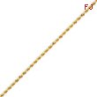 14K Gold 1.75mm Handmade Regular Rope Chain