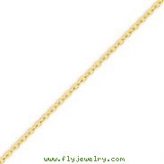 14K Gold 2.4mm Cable Chain