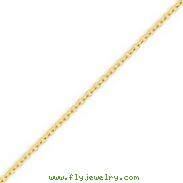 14K Gold 2mm Cable Chain