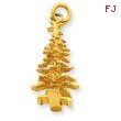 14K Gold 3-D Christmas Tree Charm