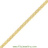 14K Gold 5.1mm Semi-Solid Anchor Chain