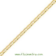 14K Gold 5.25mm Concave Anchor Chain