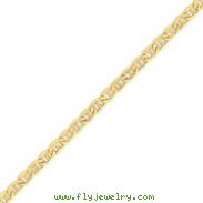 14K Gold 5.85mm Semi-Solid Anchor Chain
