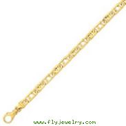 14K Gold 5.8mm Polished Fancy Link Bracelet