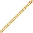 14K Gold 6.25mm Concave Anchor Chain