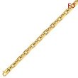 14K Gold 6.4mm Polished Fancy Link Bracelet
