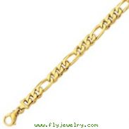 14K Gold 6.75mm Polished Fancy Link Bracelet
