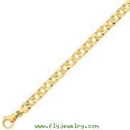 14K Gold 7.35mm Polished Fancy Link Bracelet