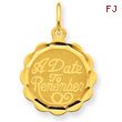 14K Gold A Date to Remember Charm