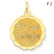 14K Gold A Date To Remember Charm