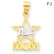 14K Gold And Rhodium All Star Mom Pendant