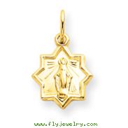 14K Gold Blessed Mary Charm