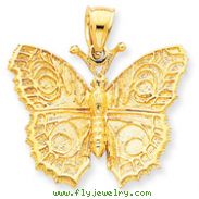 14K Gold Butterfly Charm