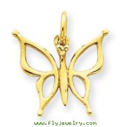 14K Gold Butterfly Charm