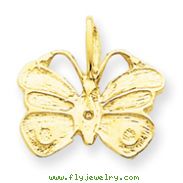 14K Gold Butterfly Pendant