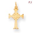 14K Gold Celtic Cross Charm