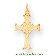 14K Gold Celtic Cross Charm