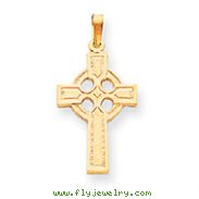 14K Gold Celtic Cross Charm