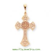 14K Gold Celtic Cross Pendant