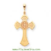 14K Gold Celtic Cross Pendant