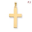 14K Gold Cross Charm