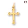 14K Gold Cross Charm