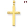 14K Gold Cross Charm