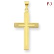 14K Gold Cross Charm