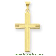 14K Gold Cross Charm