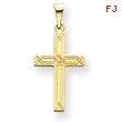 14K Gold Cross Charm