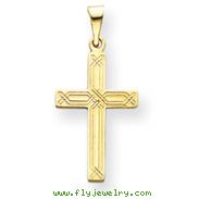 14K Gold Cross Charm