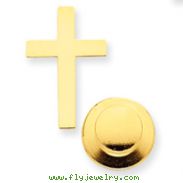 14K Gold Cross Tie Tac